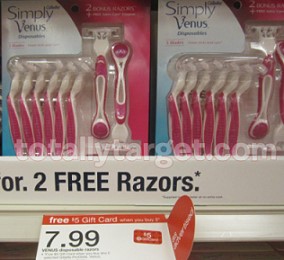 Simply Venus Disposable Razor Target Gift Card Deal