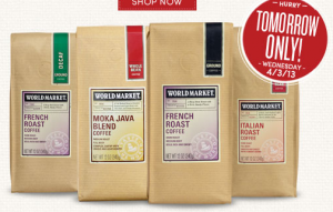 World Market Coffee Buy One Get One FREE Deal (4/3 Only)