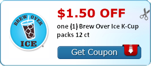 Printable Coupons: Brew Over Ice K-Cups, BIC FlameDisk, PetArmor, Dole Fruit, Lotrimin and More