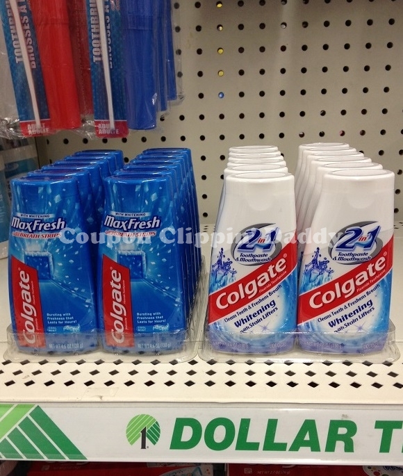 $1/1 Colgate Toothpaste Printable Coupon = Free at Dollar Tree