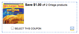 *New Link* to Ortega Products Printable Coupons + Walmart Deals