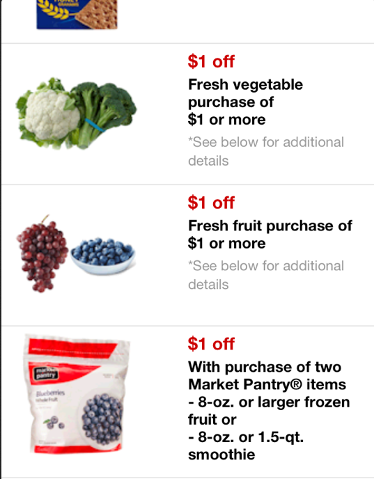 More Target Mobile Coupons for Ground Beef, Fruits, Vegetables and More