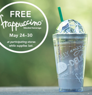 Starbucks: Free Frappuccino Grande with Cold-to-Go Cup Purchase