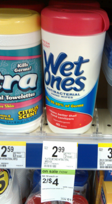 Walgreens: Wet Ones for as low as $1 per canister