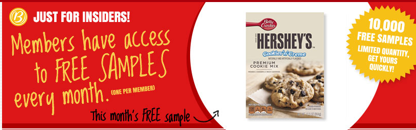 Betty Crocker Members: FREE Hershey’s Cookie Mix