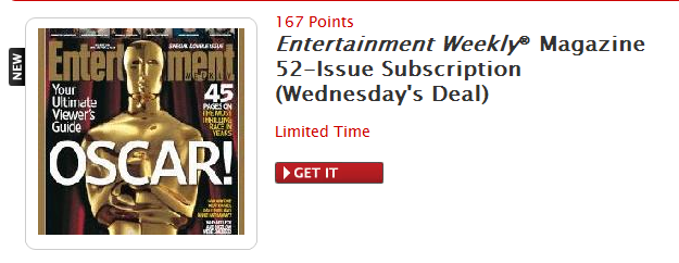 My Coke Rewards: Entertainment Weekly® Magazine 52-Issue Subscription for 167 Points