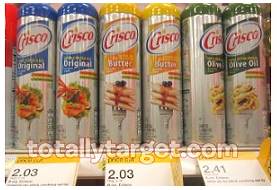 Target: Crisco Cooking Spray $1.28