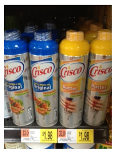 Walmart: Crisco Cooking Spray $1.23