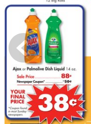 Palmolive Dish Liquid Coupon = As low as 38¢ at Family Dollar + More Deals