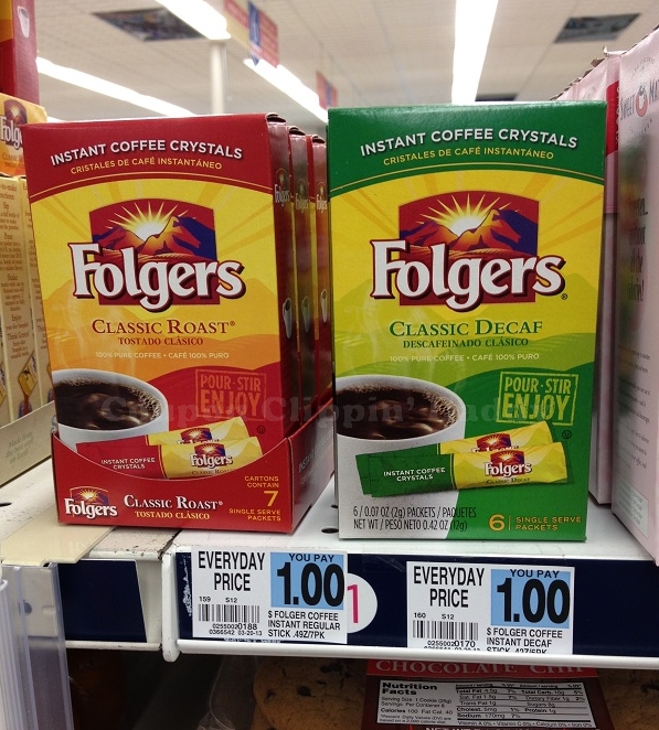 FREE Folgers Coffee Singles at Rite Aid (Plus Walmart and Target)