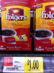 FREE Folgers Coffee Singles at Walmart and Target