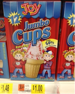 Joy of Ice Cream Cone Printable Coupon = $0.45 Cones at Walmart