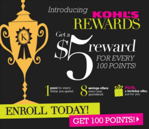 New Kohls Rewards Program – Earn Money When You Shop