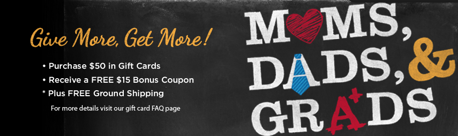 Moms, Dads and Grads | Bonus Gift Card Offers for 2013