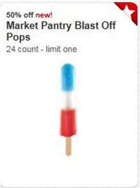 Target: Market Pantry Blast Off Pops 24ct Box only 95 Cents