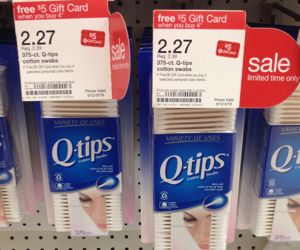 Target: Q-Tips Gift Card Deal (No Coupons Required) –  Last Chance