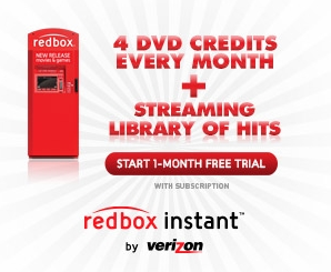 Redbox Streaming Membership + 4 DVD Credits (Plus Upcoming FREE Code)