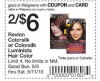 Revlon Hair Color Printable Coupons + Walgreens Deal