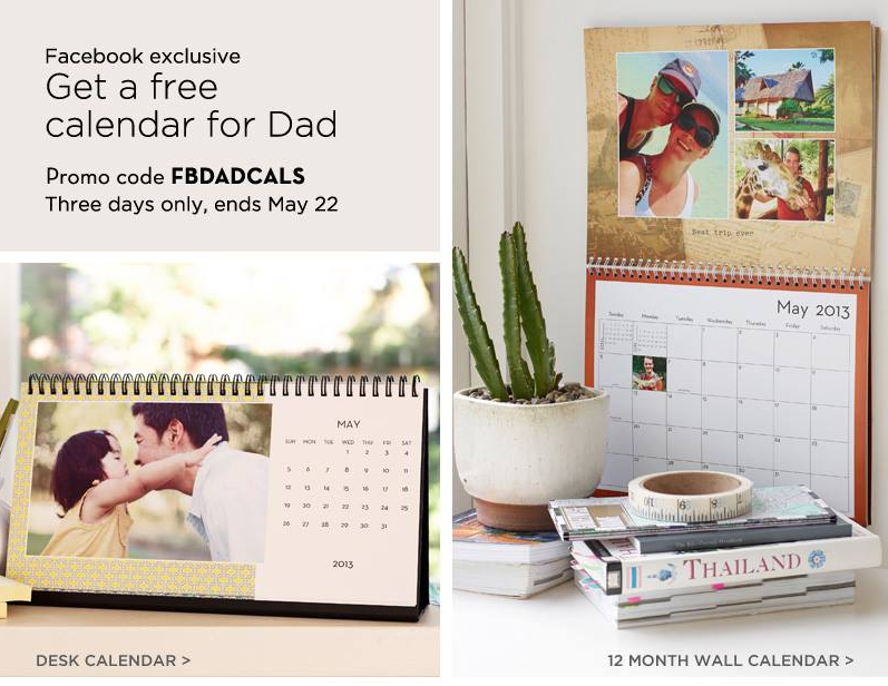 Shutterfly: FREE 12 Month Wall or Desk Calendar (Just Pay Shipping)