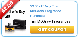 Tim McGraw Fragrance Purchase Coupon + CVS Deal Starting 6/2