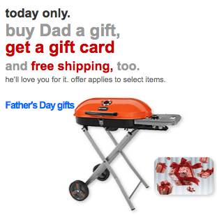 Target: Free Gift with Purchase Plus Free Shipping on Father’s Day Gifts