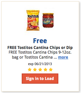 Kroger Shoppers:   FREE Tostitos Cantina Chips or Dip with Digital Coupon (Load Now)