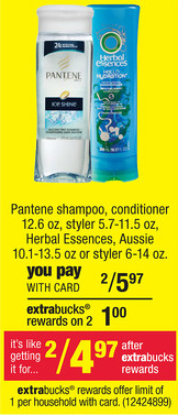 CVS: Pantene Hair Care only as low as $0.99 each