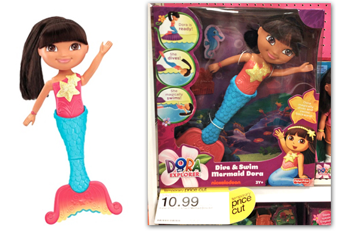 Dora the Explorer Dive & Swim Mermaid Doll only $8.79 (reg $22)