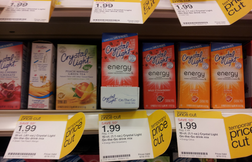 Target: Crystal Light Boxes only $1.49 each Target: Crystal Light Boxes only $1.49 each