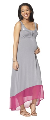 Liz Lange for Target Maternity Sleeveless Colorblock Maxi Dress $18