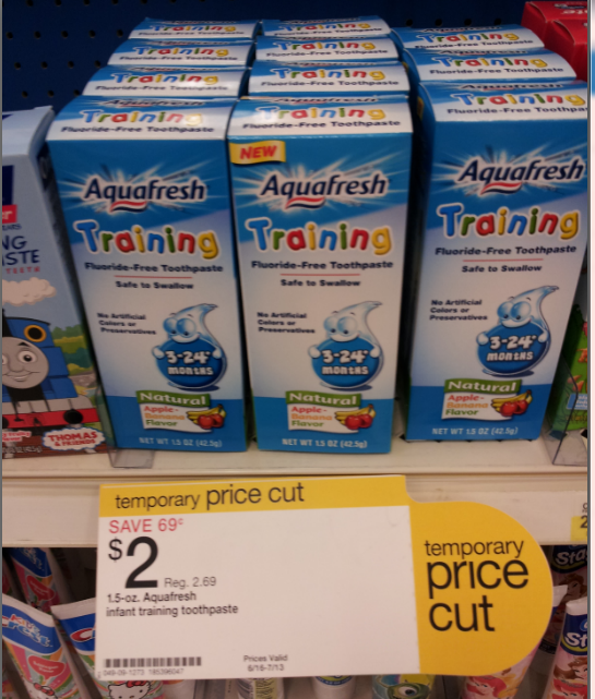 Aquafresh Infant Training Toothpaste Price Cut Deal at Target