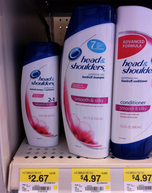 Head & Shoulders Shampoo and Conditioner for 17¢ at Walmart