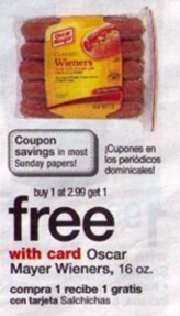 Oscar Mayer Classic Wieners only $1 per Pack at Walgreens Starting 6/30