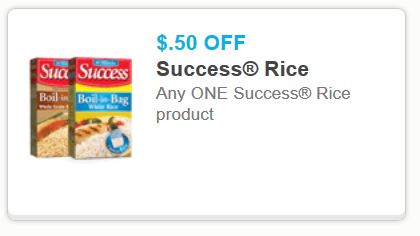 Success Rice Product Printable Coupon (Great Doubler) + Walmart Deal