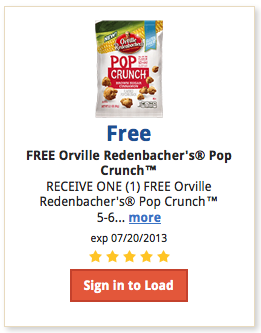 Kroger Shoppers:   FREE Orville Redenbacher’s Pop Crunch with Digital Coupon (Load Now)