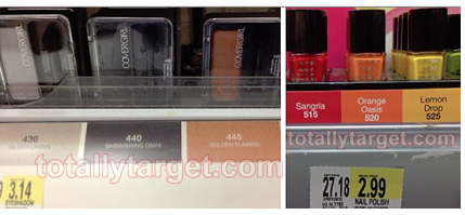 Target: Cover Girl Cosmetics for as low as 49 Cents