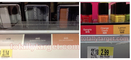 Target: Cover Girl Cosmetics for as low as 49 Cents Target: Cover Girl Cosmetics for as low as 49 Cents