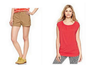 GAP: Tees for $10 and Shorts for $20