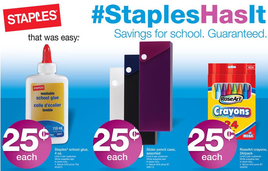 Staples Deals for 7/14-7/20