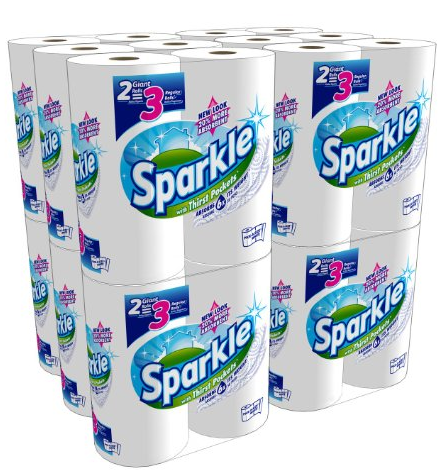 24 Giant Rolls of Sparkle Pick-a-Size Paper Towels for $21.71 Shipped