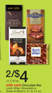 Walgreens: Green & Black’s Chocolate Bars $1.50