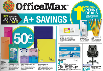 Back to School OfficeMax Deals for 7/28-8/3