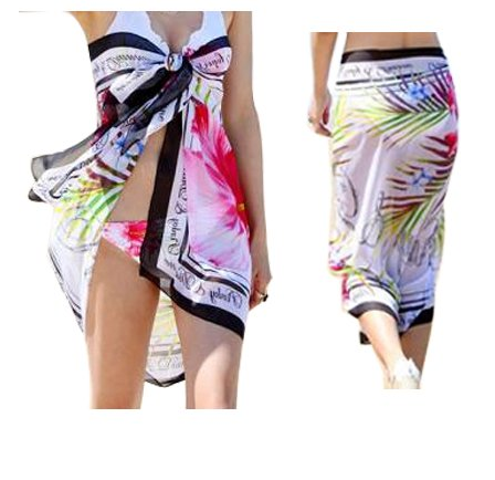Le Chiffon Wrap Dress Sarong Beach Scarf Shawl Dress Up Wrap for $4.58 Shipped