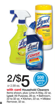 Lysol and Mr Clean Cleaning Products Deals at Walgreens (as low as $1)