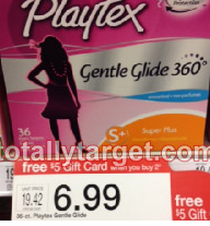 Playtex Gentle Glide Tampons Target Triple Stack Deal (Pay $0.67 After Coupons)