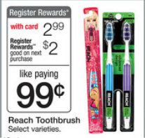FREE Reach Toothbrushes at Walgreens