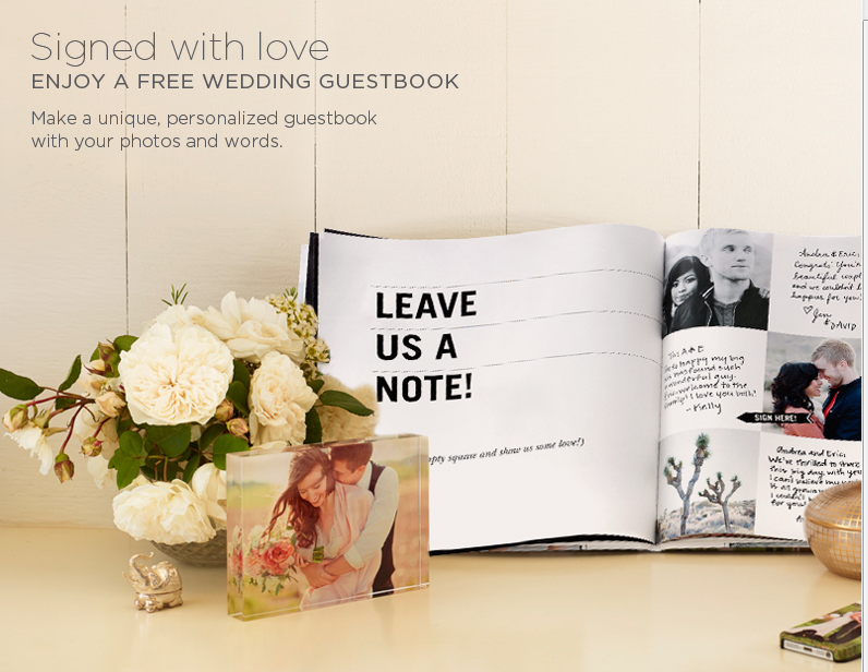 Shutterfly: FREE Hard Cover Wedding Guestbook (possibly others as well)
