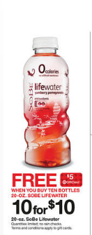 Target: Sobe Life Water only 48¢ each after Gift Card and Cartwheel