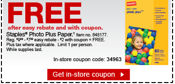 staples coupon