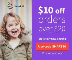 FREE $10 Promo Code and FREE Shipping to ThredUP (New Customers Only) Think Back to School